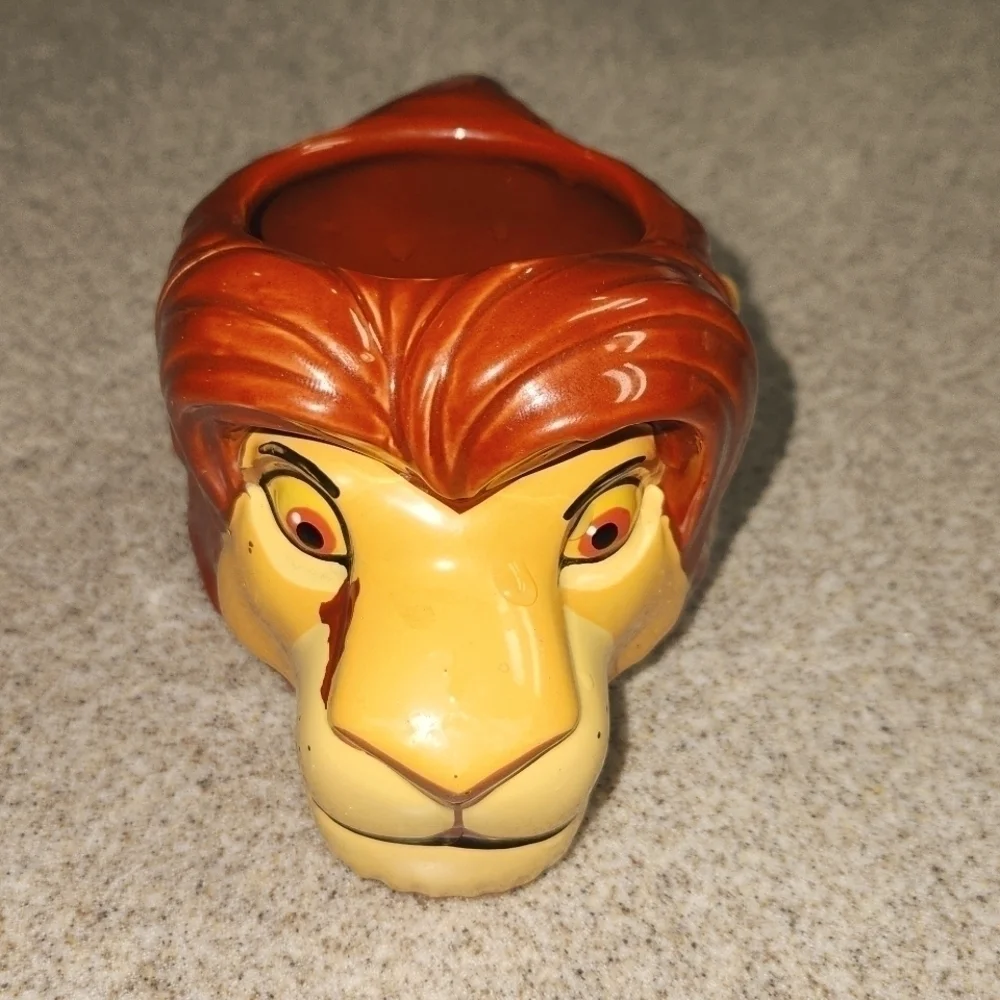 Lion King Simba Figural Mug 3D Rare Early 1990s